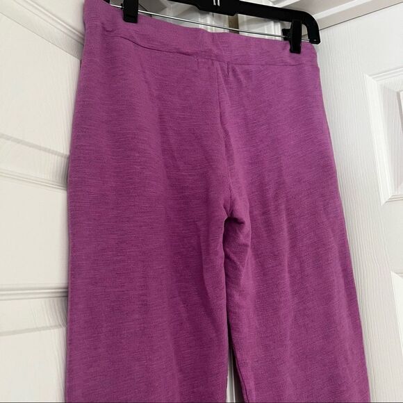 Monrow Super Soft Rayon Cotton Sporty Sweatpants in Neon Purple Small MSRP $128 - Picture 8 of 11